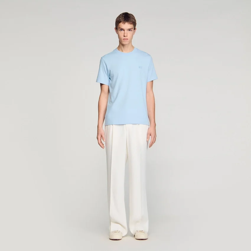 T-shirt with double S patch T-shirt with double S patch