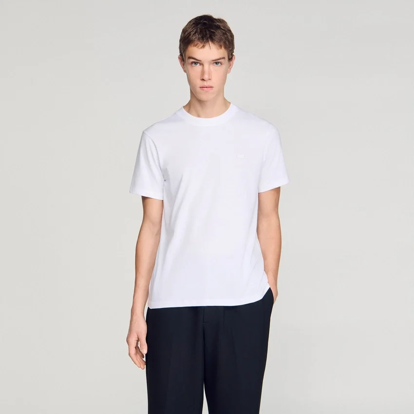 T-shirt with double S patch T-shirt with double S patch