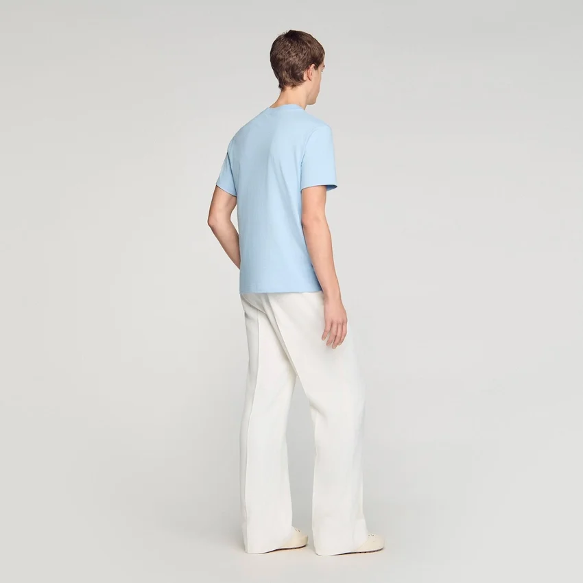T-shirt with double S patch T-shirt with double S patch