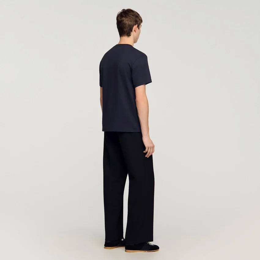 T-shirt with double S patch T-shirt with double S patch