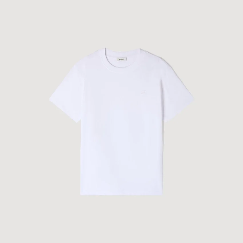 T-shirt with double S patch T-shirt with double S patch