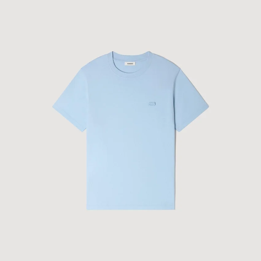 T-shirt with double S patch T-shirt with double S patch