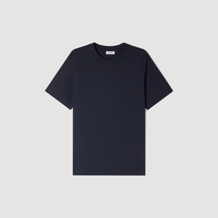 T-shirt with double S patch T-shirt with double S patch