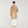 Tailored belted leather coat Tailored belted leather coat