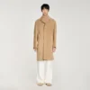 Tailored belted leather coat Tailored belted leather coat