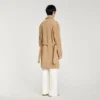 Tailored belted leather coat Tailored belted leather coat