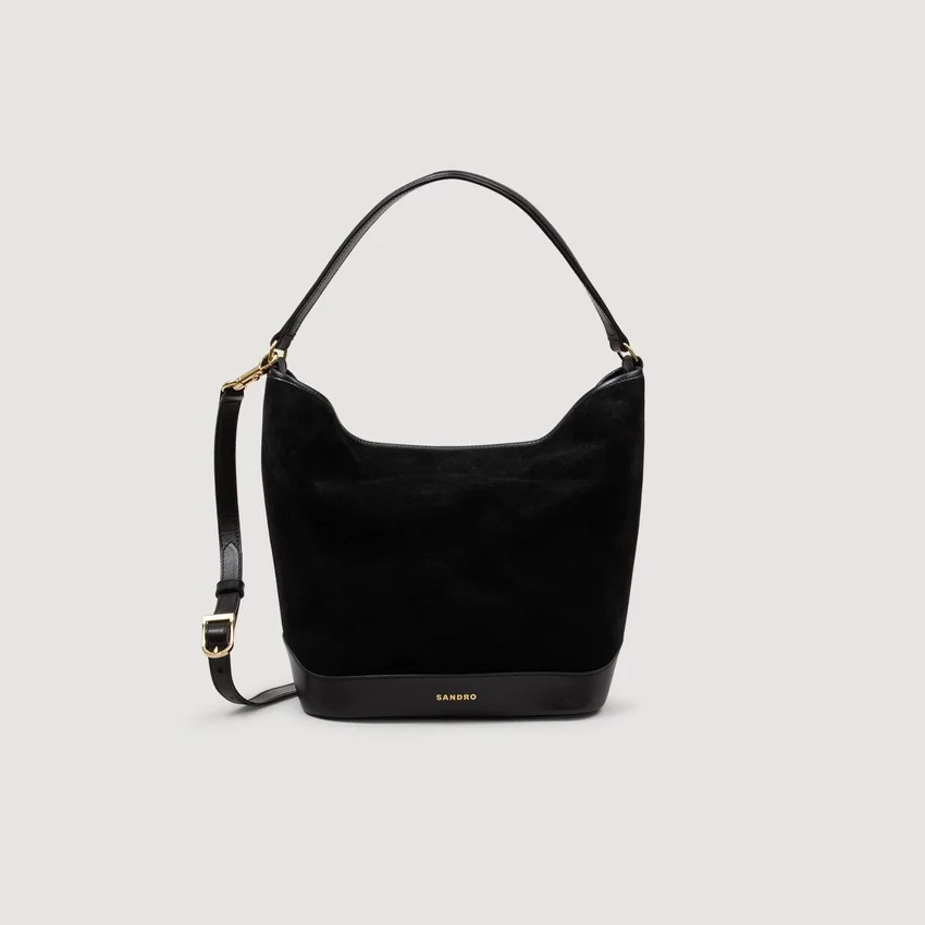 TANGOSO suede and leather bucket bag TANGOSO suede and leather bucket bag