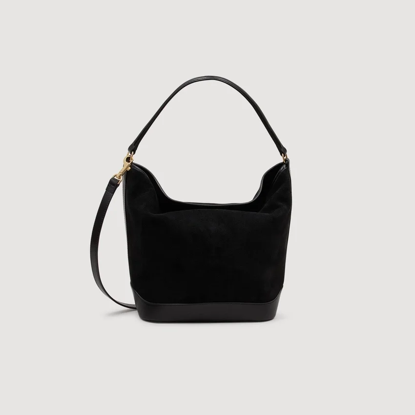 TANGOSO suede and leather bucket bag TANGOSO suede and leather bucket bag