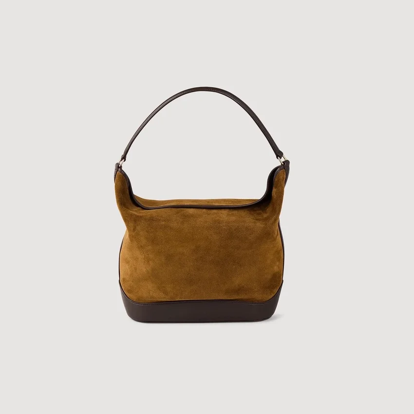 TANGOSO suede and leather bucket bag TANGOSO suede and leather bucket bag
