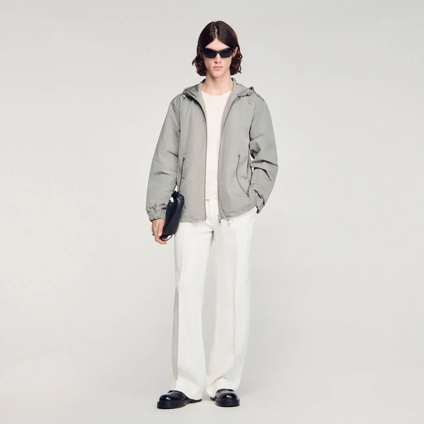 Technical hooded zip-up jacket Technical hooded zip-up jacket