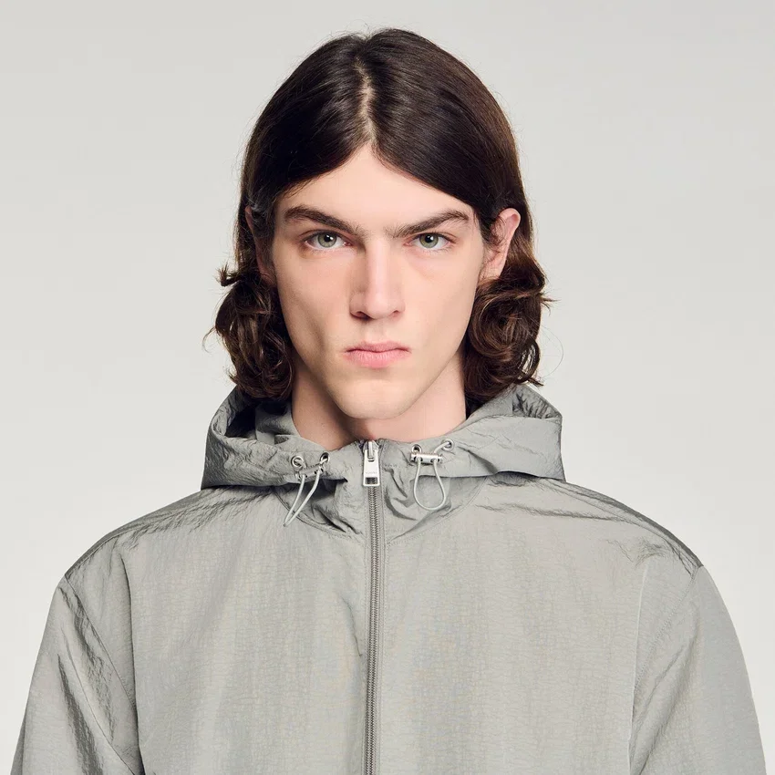 Technical hooded zip-up jacket Technical hooded zip-up jacket