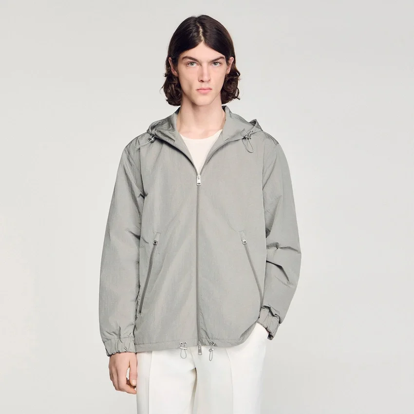 Technical hooded zip-up jacket Technical hooded zip-up jacket
