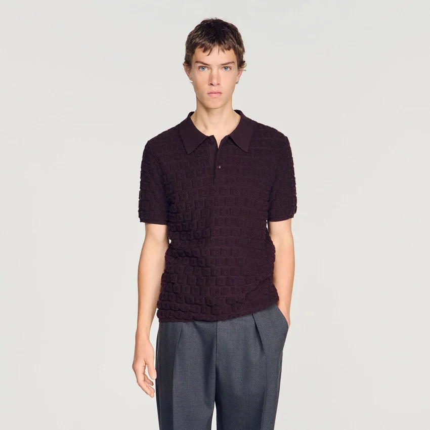 Terry knit polo shirt Terry knit polo shirt