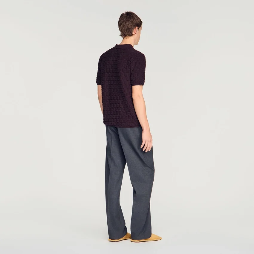 Terry knit polo shirt Terry knit polo shirt