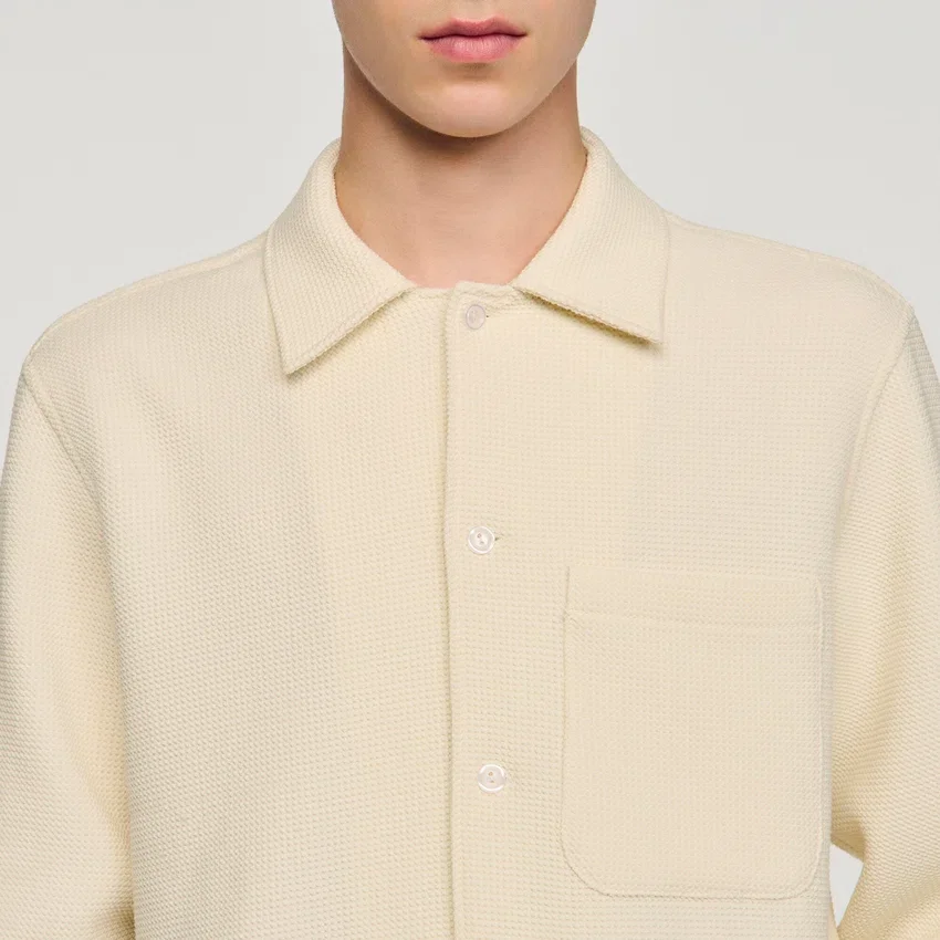 Textured shark collar shirt Textured shark collar shirt