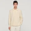 Textured shark collar shirt Textured shark collar shirt