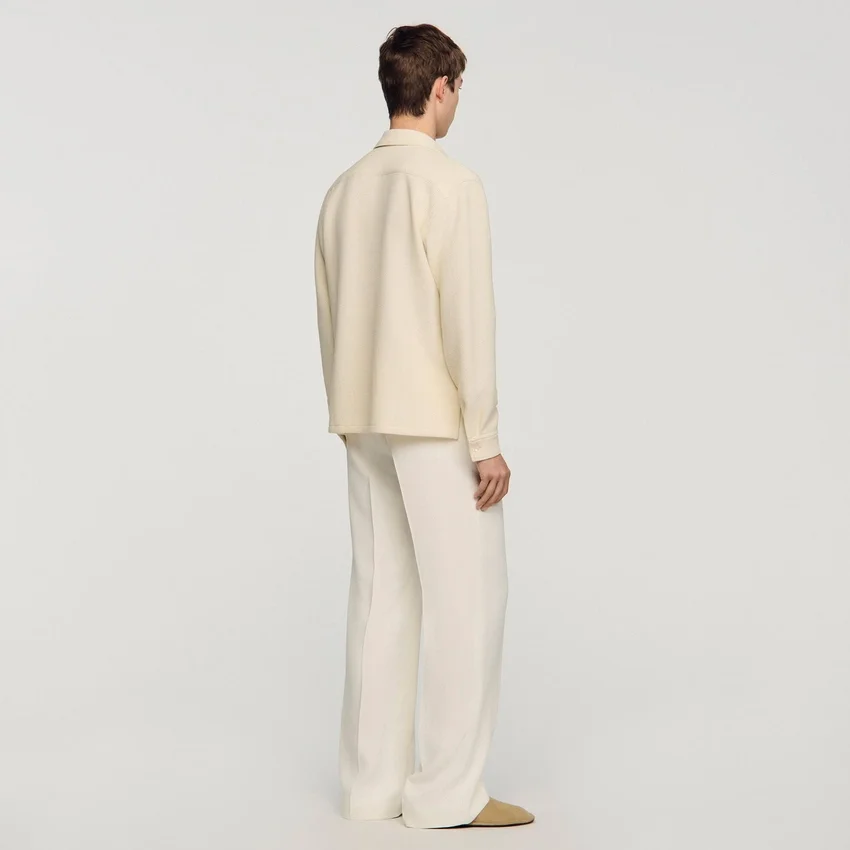 Textured shark collar shirt Textured shark collar shirt