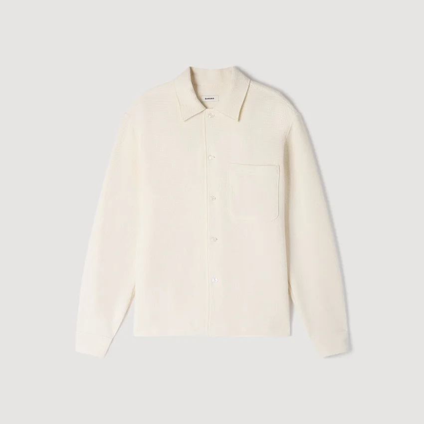 Textured shark collar shirt Textured shark collar shirt