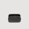 Toiletry bag in grained fabric