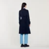Trench coat with pleated inset Trench coat with pleated inset
