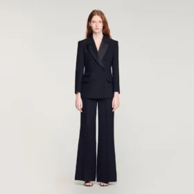 Tuxedo jacket with satin collar