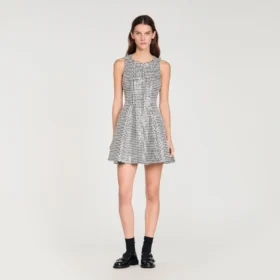 Tweed and sequin mini dress