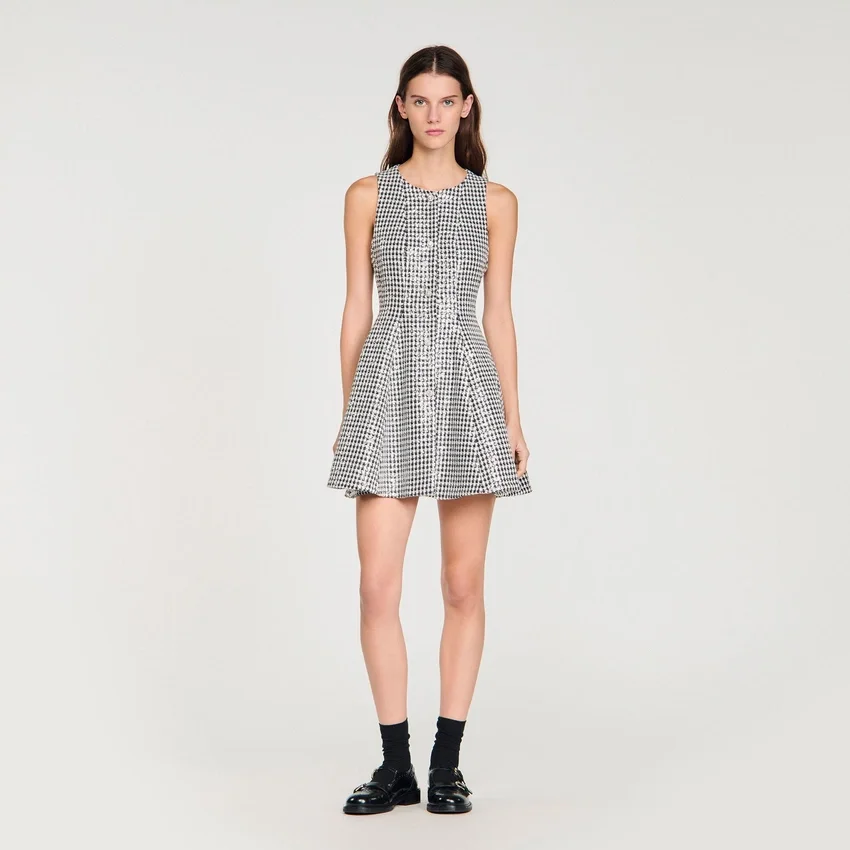 Tweed and sequin mini dress Tweed and sequin mini dress