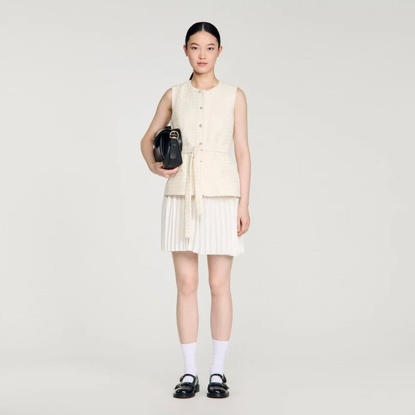 Two-material mini dress Two-material mini dress