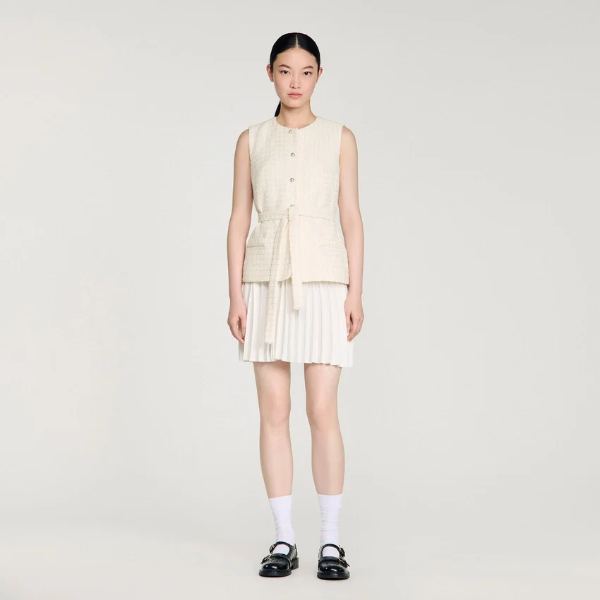 Two-material mini dress Two-material mini dress