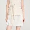 Two-material mini dress Two-material mini dress