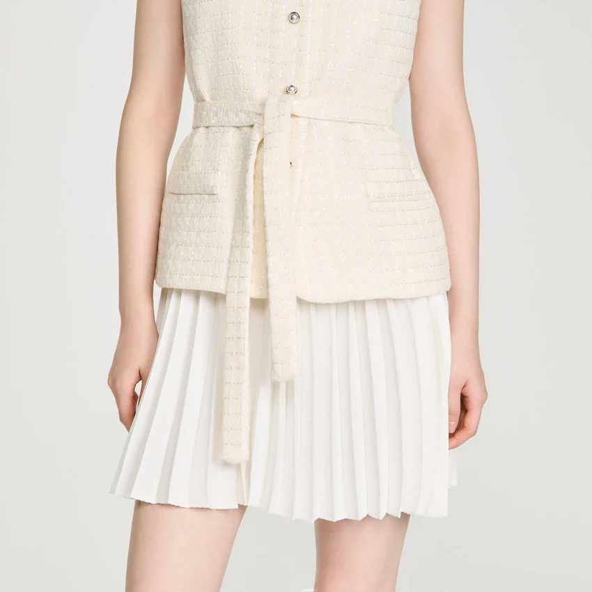 Two-material mini dress Two-material mini dress
