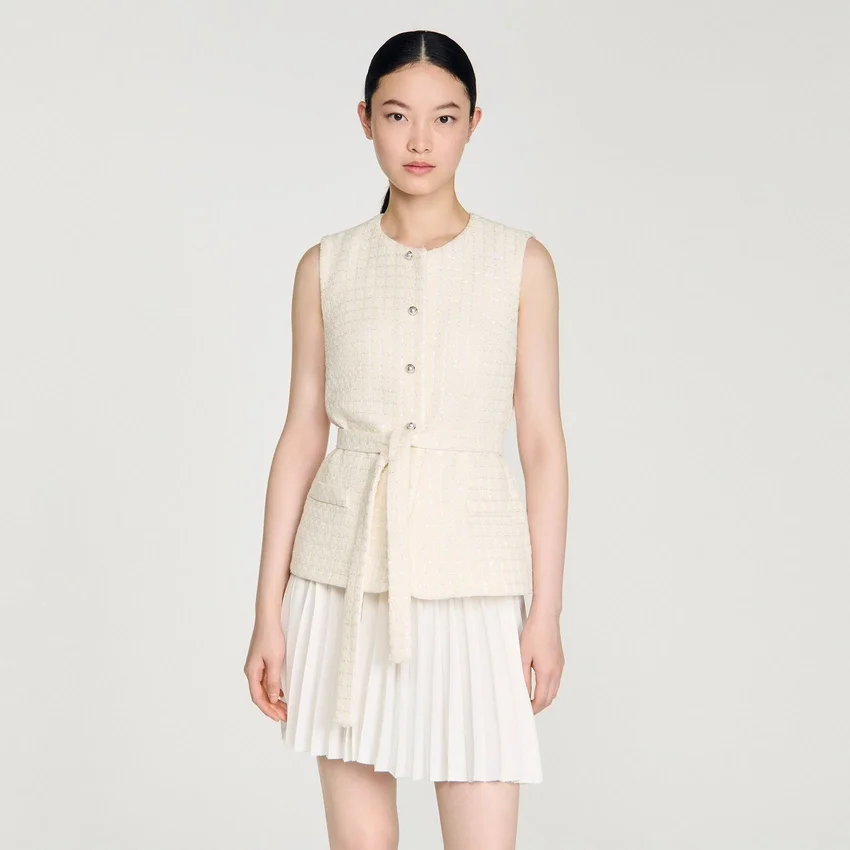Two-material mini dress Two-material mini dress