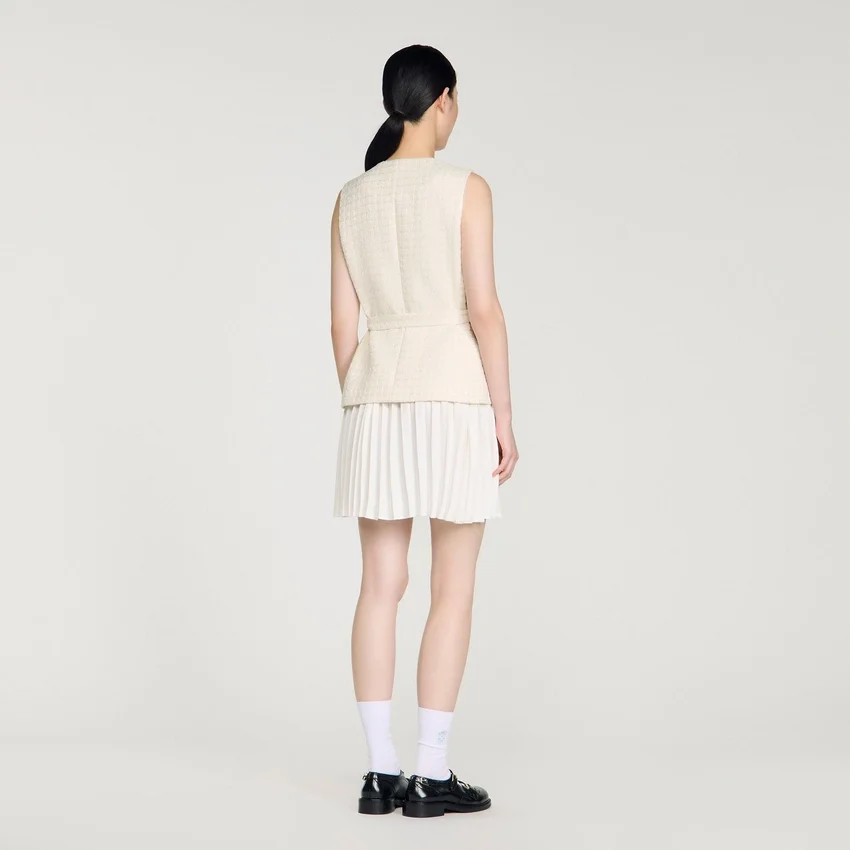 Two-material mini dress Two-material mini dress