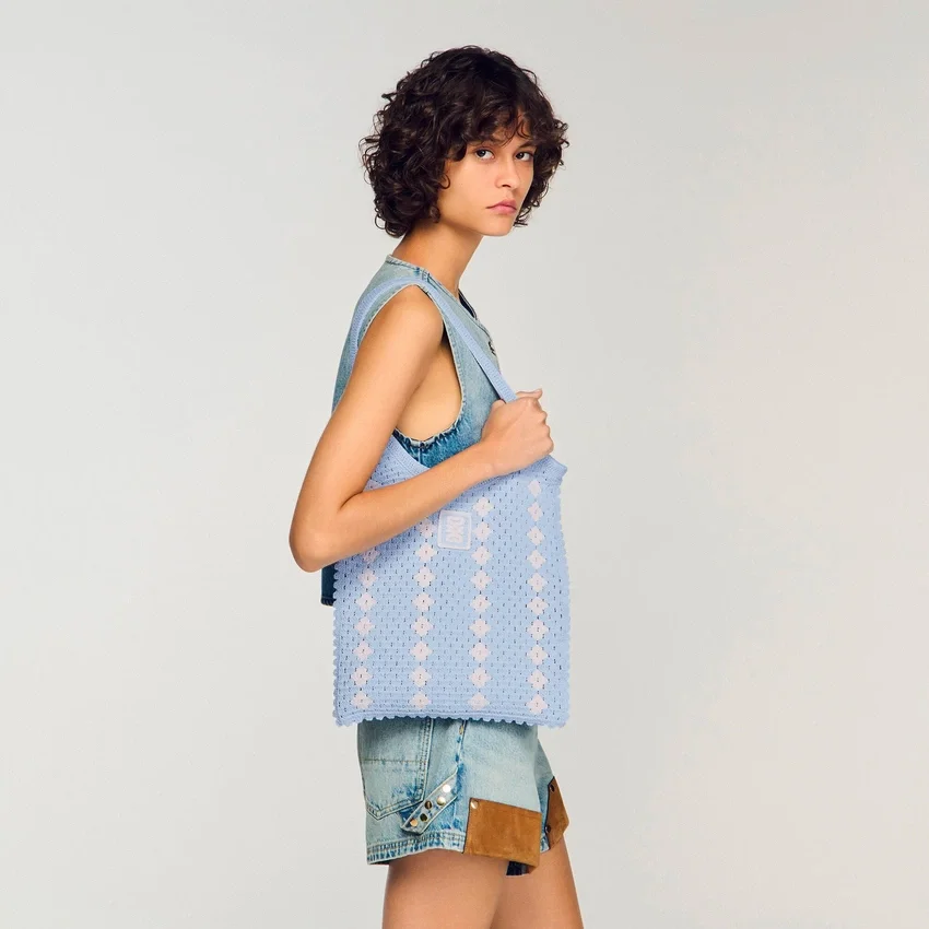 Two-tone crochet bag Two-tone crochet bag