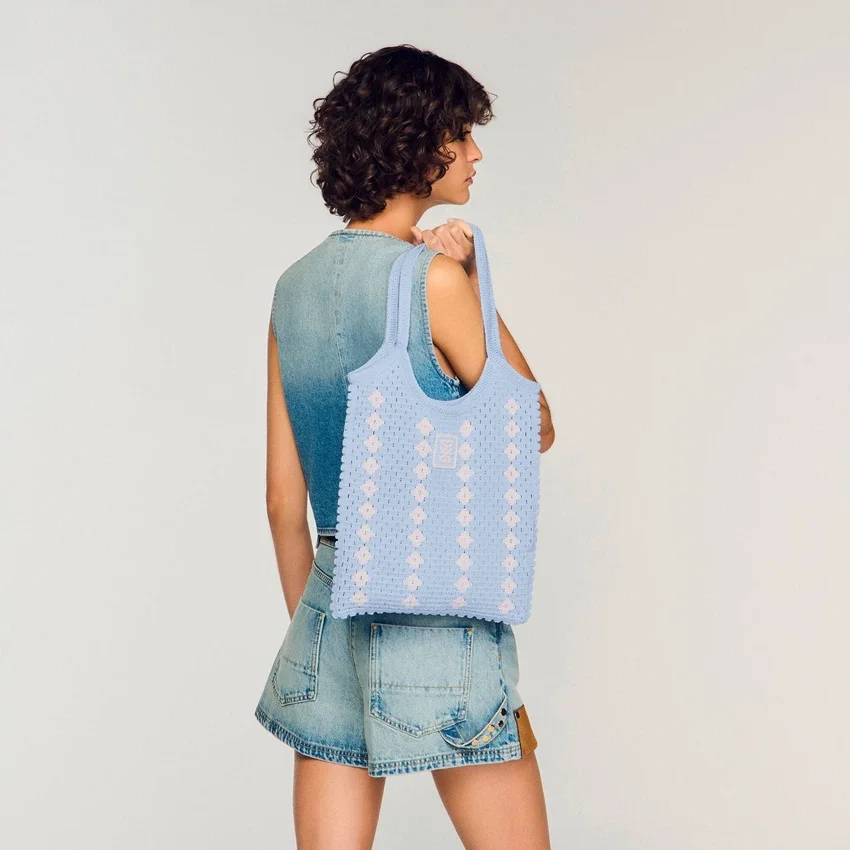 Two-tone crochet bag Two-tone crochet bag