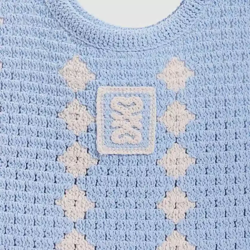 Two-tone crochet bag Two-tone crochet bag