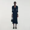 Two-tone knit midi dress Two-tone knit midi dress