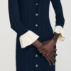 Two-tone knit midi dress Two-tone knit midi dress