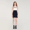 Two-tone knit mini dress Two-tone knit mini dress