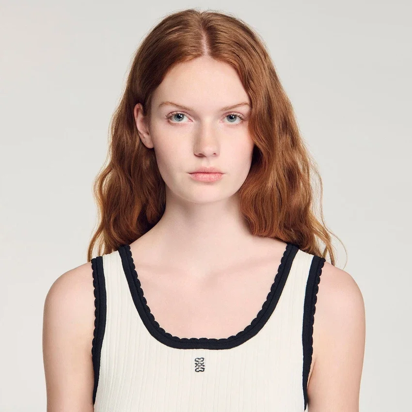 Two-tone knit mini dress Two-tone knit mini dress