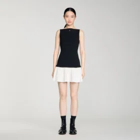 Two-tone mini dress