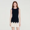 Two-tone mini knit dress Two-tone mini knit dress