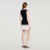 Two-tone mini knit dress Two-tone mini knit dress