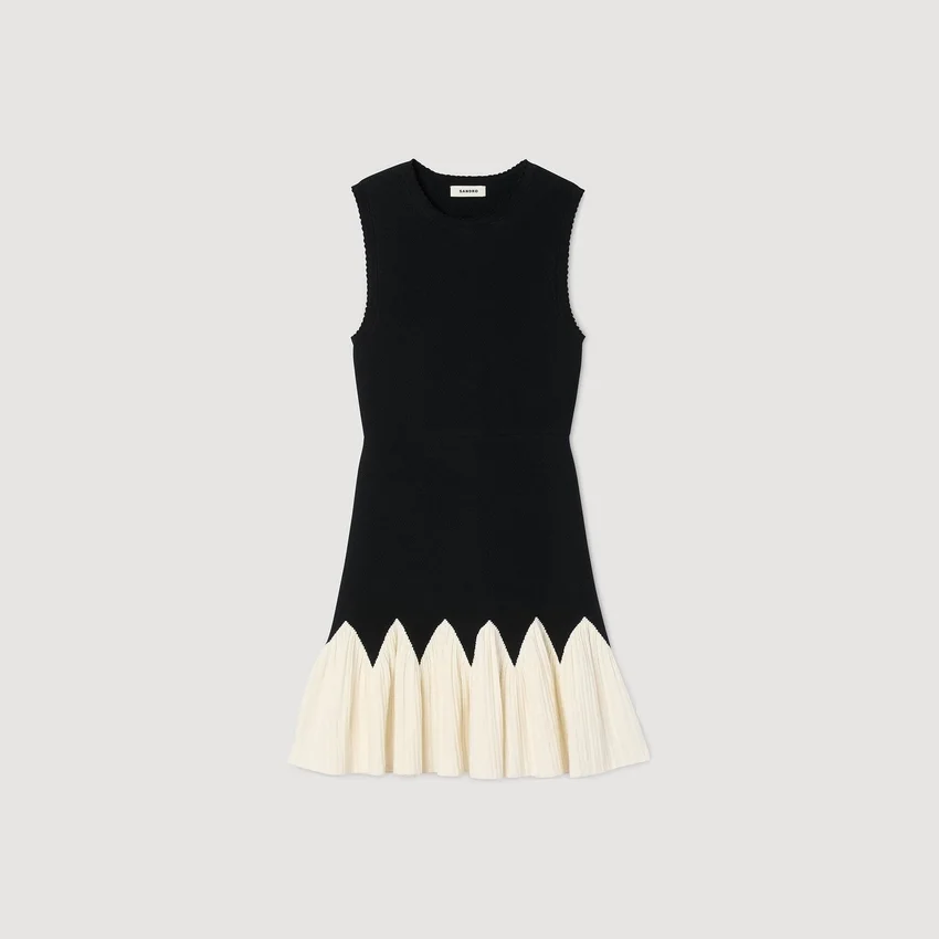 Two-tone mini knit dress Two-tone mini knit dress