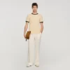 Two-tone patch T-shirt Two-tone patch T-shirt