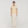 Two-tone patch T-shirt Two-tone patch T-shirt