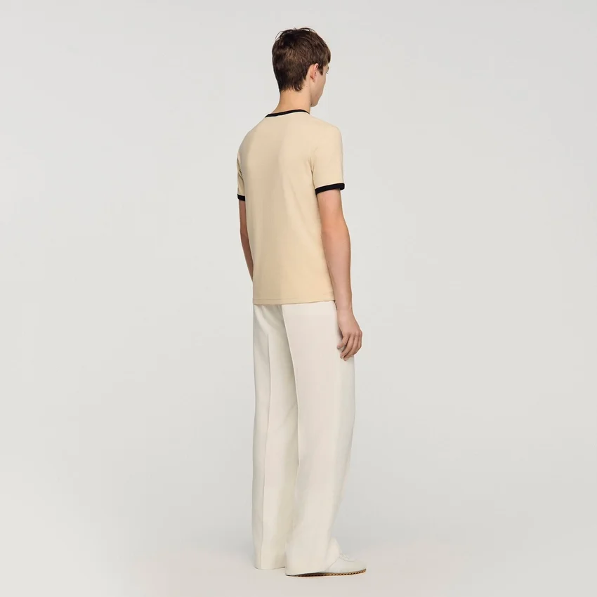 Two-tone patch T-shirt Two-tone patch T-shirt