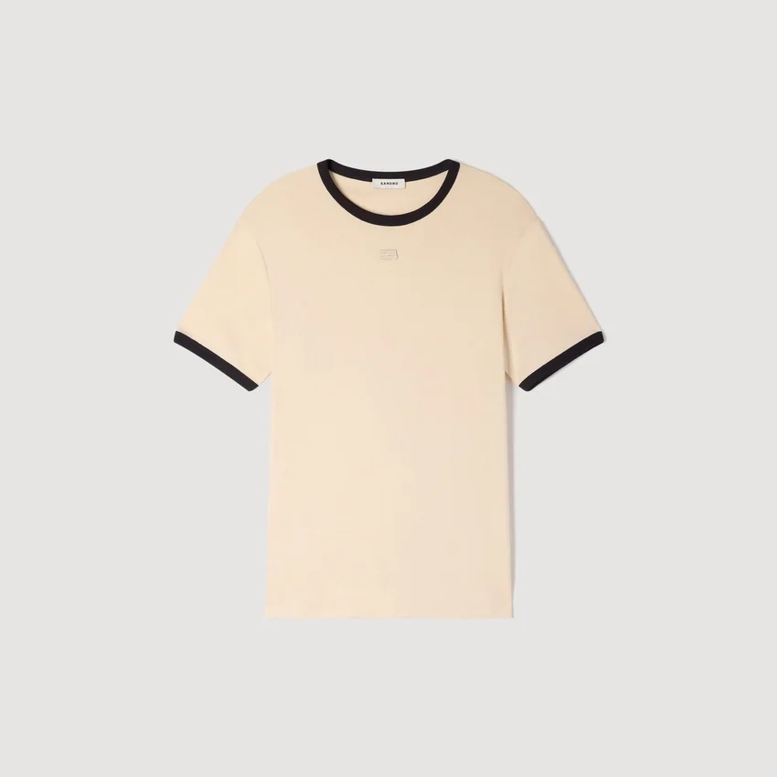 Two-tone patch T-shirt Two-tone patch T-shirt
