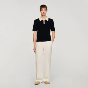 Two-tone polo shirt