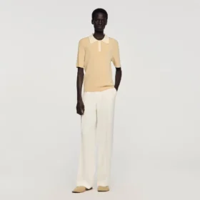 Two-tone polo shirt